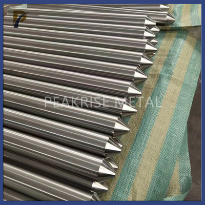 Dia63mm Molybdenum Electrode Rod Glass Melting Polished Surface Density 10.2g/Cm3